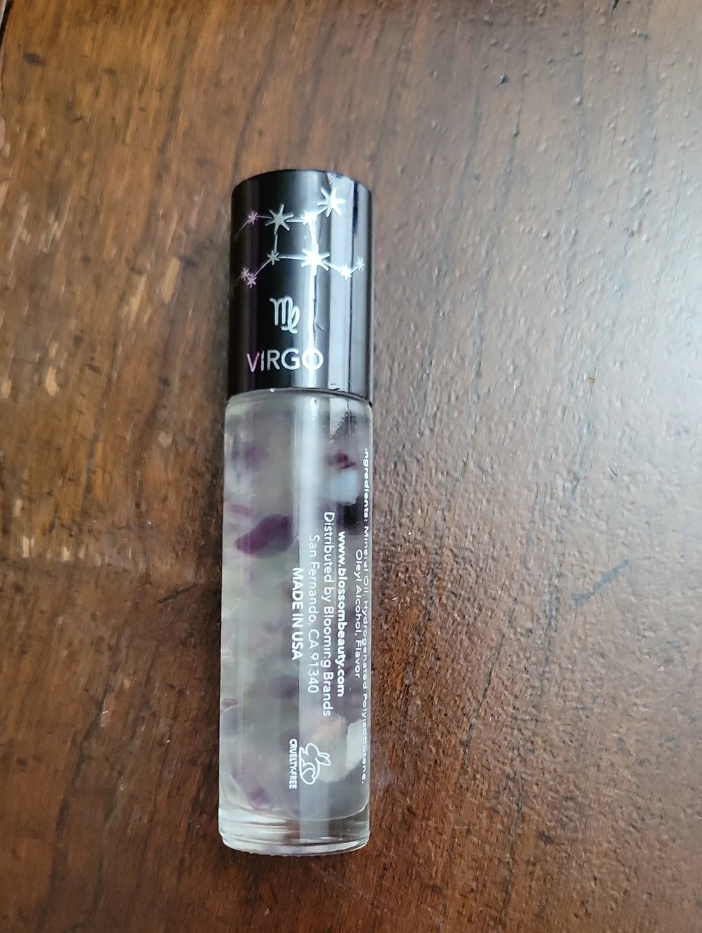 Vanilla flavored roll on lip gloss virgo